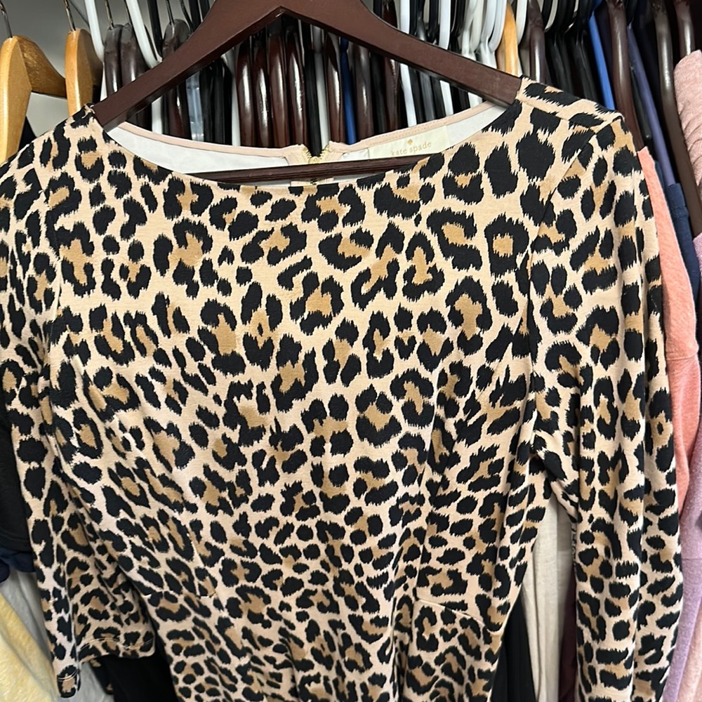 EUC Kate Spade Leopard Print Fit and Flare
